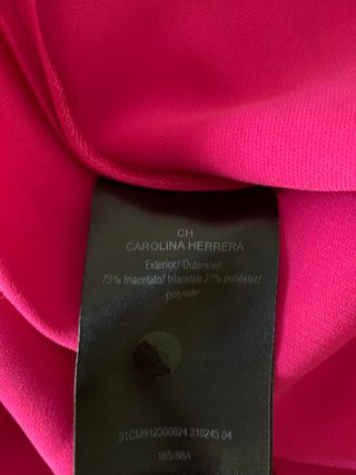 Vestido Carolina Herrera rosa midi