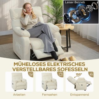Sillón reclinable eléctrico para ver televisión co