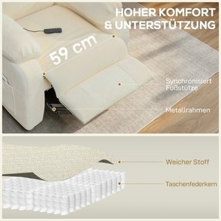 Sillón reclinable eléctrico para ver televisión co