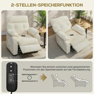 Sillón reclinable eléctrico para ver televisión co