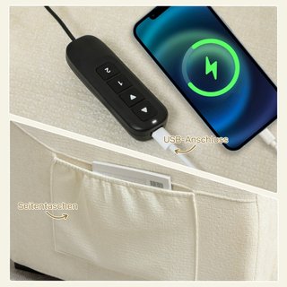Sillón reclinable eléctrico para ver televisión co