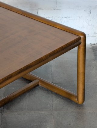 Mesa de centro madera tubular años 70