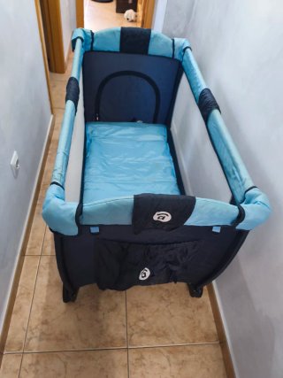 Cuna de viaje varios niveles d altura y colchón
