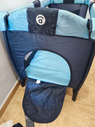 Cuna de viaje varios niveles d altura y colchón