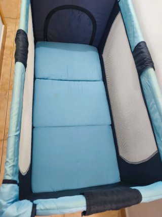 Cuna de viaje varios niveles d altura y colchón