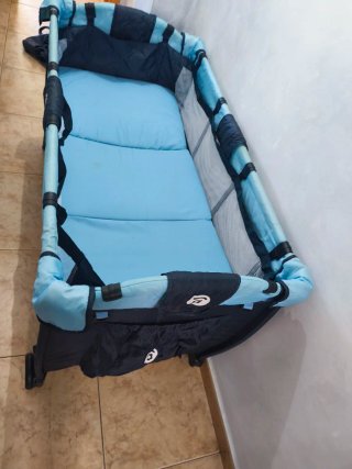 Cuna de viaje varios niveles d altura y colchón
