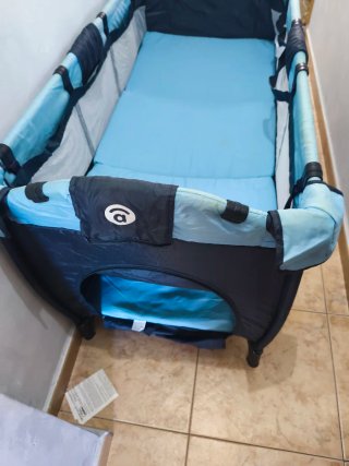 Cuna de viaje varios niveles d altura y colchón