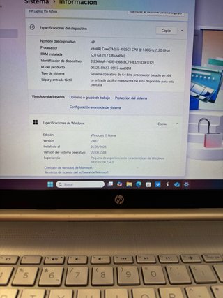 Portátil HP Intel Core i5 10ª Gen 12gb RAM