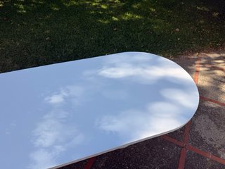 Mesa Comedor Hannun Microcemento Ovalada