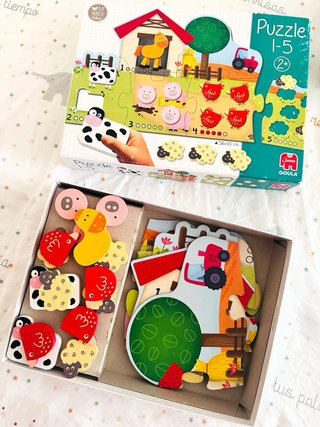 Puzzle Goula 1-5 Animales Granja 2+ Años