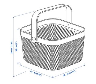 3 x Cestas Ikea RISATORP blancas