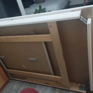 Mesa extensible Ikea Laneberg blanca