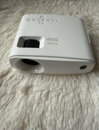 Proyector LED Portátil HDMI Keystone Blanco