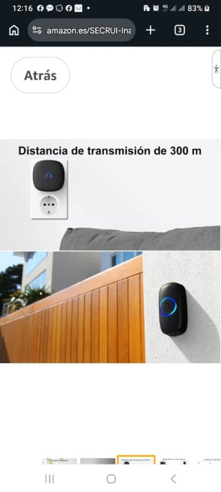 Timbre Inalámbrico Sourfou 300m