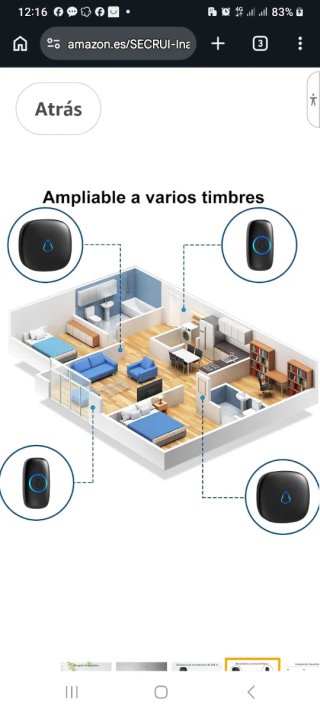 Timbre Inalámbrico Sourfou 300m