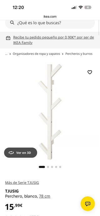 Perchero Pared Blanco Ikea