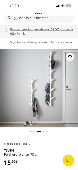 Perchero Pared Blanco Ikea