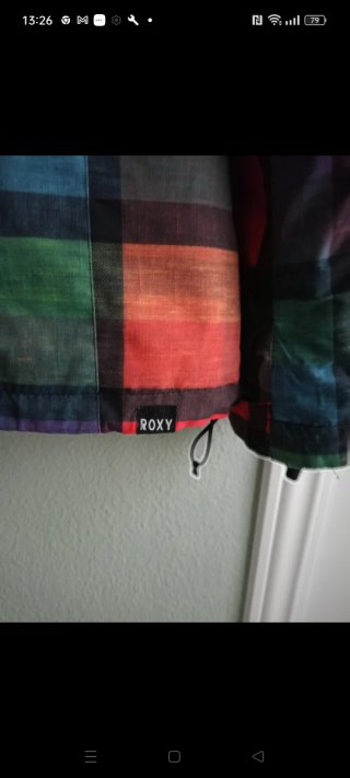 Chaqueta Roxy cuadros multicolor