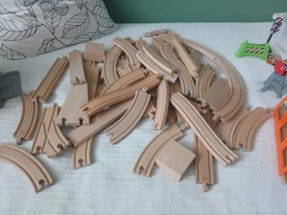 Vías tren Brio e Ikea