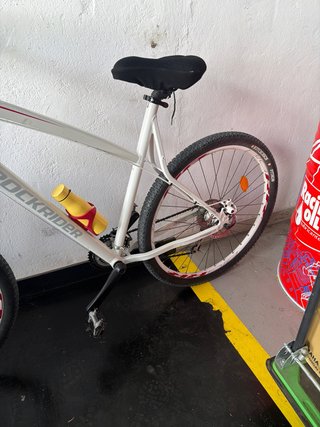 Bicicleta Montaña Rockrider Blanca bigrr