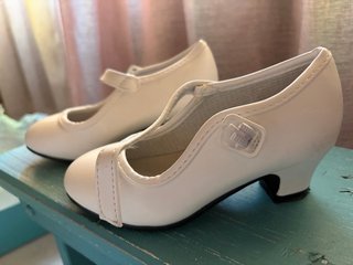 Zapatos Flamenca Niña Blanco Talla 24