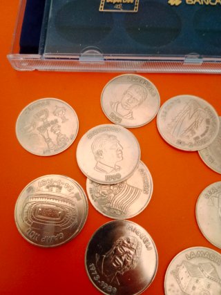 Monedas FC Barcelona de plata colección