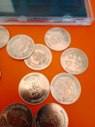 Monedas FC Barcelona de plata colección