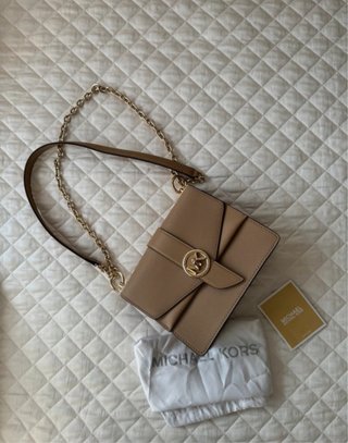 Bolso Piel Michael Kors Beige/Oro