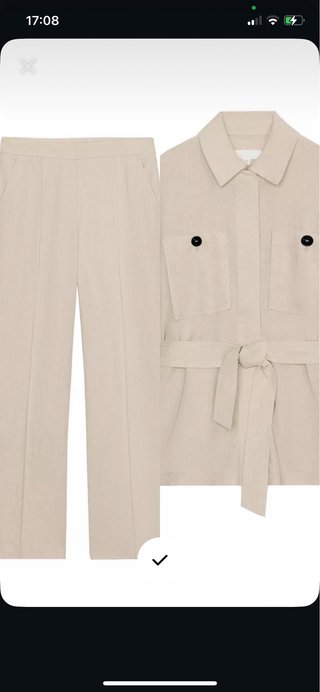 Completo Zara Lino Beige