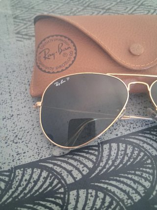 Gafas Ray-Ban Aviator Dorado y Negro