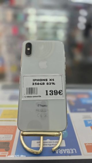 iPhone XS 256GB 82% Plata