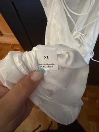 Vestido de Novia Civil Oliva Blanca.