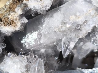 Geoda Celestina / Calcita Natural Grande