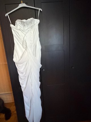 Vestido de Novia Civil Oliva Blanca