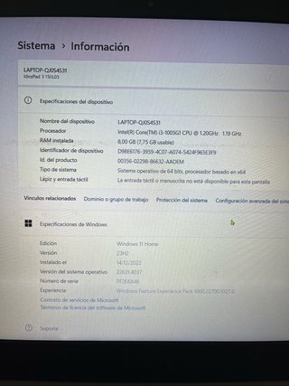 Ordenador Lenovo Nuevo
