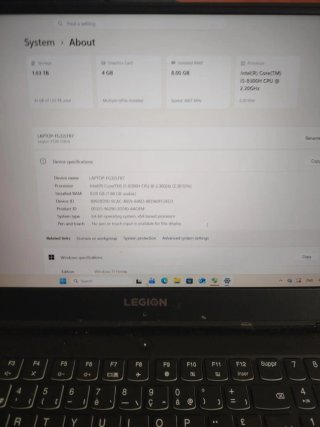 Lenovo Legion Y530 i5 GTX 10