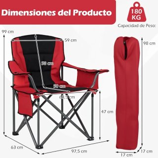COSTWAY Silla Plegable Camping XXL Silla Playa