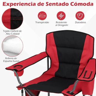 COSTWAY Silla Plegable Camping XXL Silla Playa