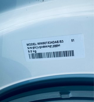 751.Lavadora Samsung 9 kilos AUTODOSIS Nueva Tara