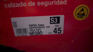 Zapatos de seguridad talla 45
