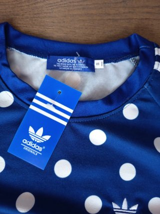 Conjunto Adidas lunares azul y blanco