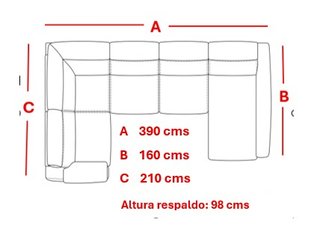 Sofá Transporte INCLUIDO - Deslizable-Chaiselongue
