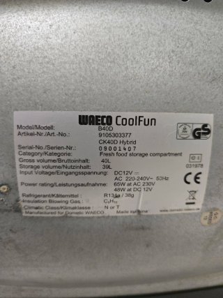 Nevera portátil de compresor COOLFUN 40L, 08°/-20°