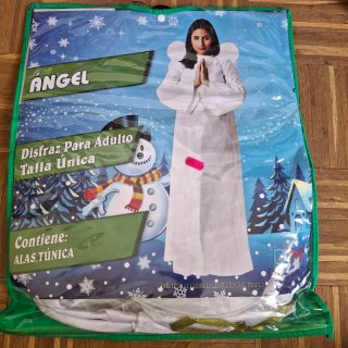 Disfraz Ángel Blanco y Dorado Talla Única