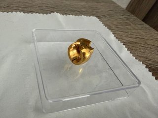 Pendientes Aro Acero Dorado