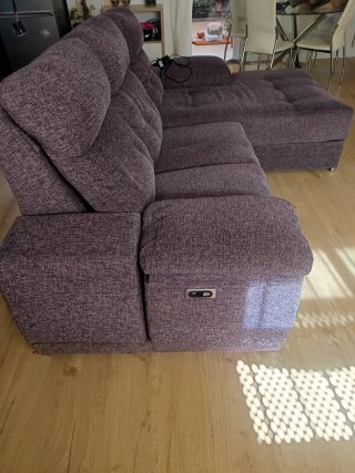 Sofá Chaiselongue Reclinable Eléctrico
