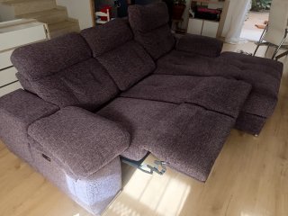 Sofá Chaiselongue Reclinable Eléctrico