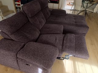 Sofá Chaiselongue Reclinable Eléctrico