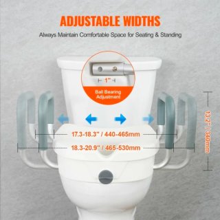 VEVOR Asiento Elevado para Inodoro 5 Pulgadas