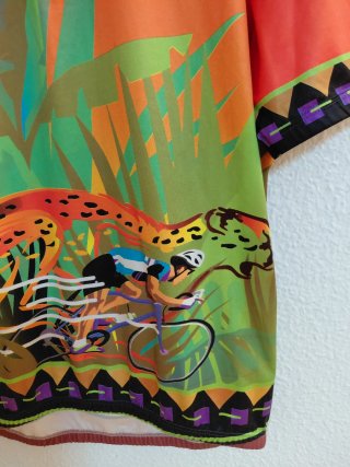 Maillot Ciclismo Vintage Giordana Leopardo XL